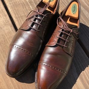 Allen Edmonds Clifton Dark Brown Derby size 9.5D